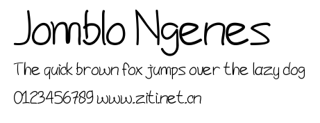 Jomblo Ngenes.ttf字體轉換器圖片