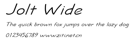 Jolt Wide.ttf字體轉換器圖片