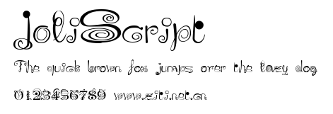 JoliScript.ttf字體轉換器圖片