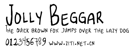 Jolly Beggar.ttf字體轉換器圖片