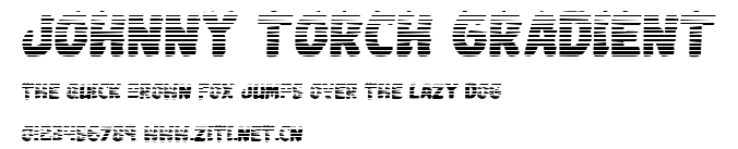 Johnny Torch Gradient.ttf字體轉換器圖片