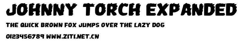 Johnny Torch Expanded.ttf字體轉換器圖片