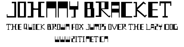 Johnny Bracket.ttf字體轉換器圖片