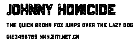 Johnny Homicide.ttf字體轉換器圖片