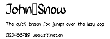 John_Snow.ttf字體轉換器圖片