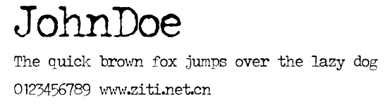 JohnDoe.ttf字體轉換器圖片