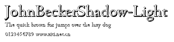 JohnBeckerShadow-Light.ttf