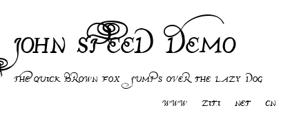 John Speed Demo.ttf字體轉換器圖片