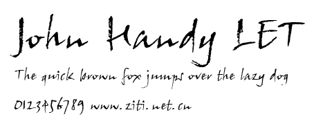 John Handy LET.ttf字體轉換器圖片