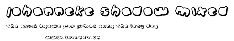 Johanneke Shadow Mixed.ttf字體轉換器圖片