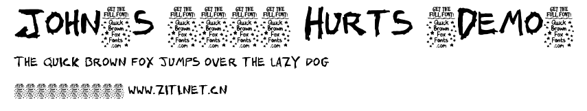 John's 1000 Hurts (Demo).ttf字體轉換器圖片