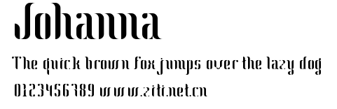 Johanna.ttf字體轉換器圖片