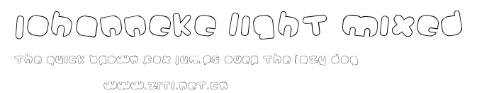 Johanneke Light Mixed.ttf字體轉換器圖片