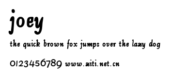 Joey.ttf字體轉換器圖片