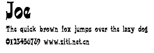 Joe.ttf字體轉換器圖片