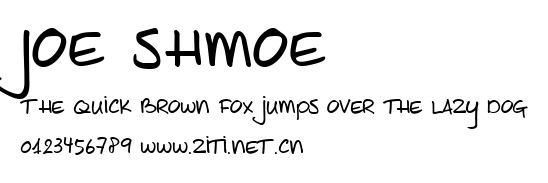 Joe Shmoe.ttf字體轉換器圖片