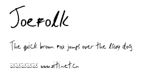 Joefolk.ttf字體轉換器圖片
