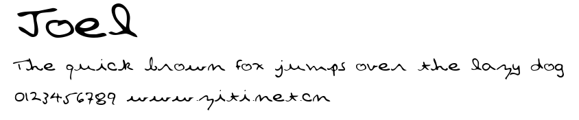 Joel.ttf字體轉換器圖片