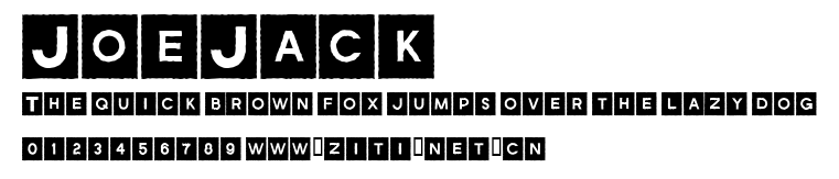 JoeJack.ttf字體轉換器圖片