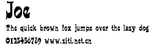 Joe.ttf字體轉換器圖片