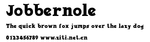 Jobbernole.ttf字體轉換器圖片