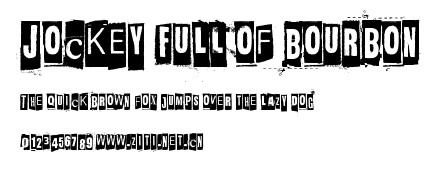 Jockey Full Of Bourbon.ttf字體轉換器圖片