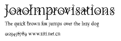 JoaoImprovisations.ttf字體轉換器圖片