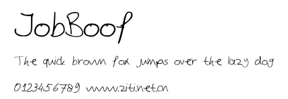 JobBoof.ttf字體轉換器圖片