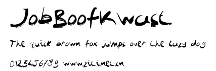 JobBoofKwast.ttf字體轉換器圖片