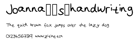 Joanna__s_handwriting.ttf字體轉換器圖片