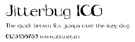 Jitterbug ICG.ttf字體轉換器圖片