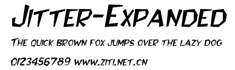 Jitter-Expanded.ttf字體轉換器圖片