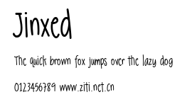 Jinxed.ttf字體轉換器圖片