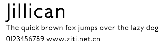 Jillican.ttf字體轉換器圖片