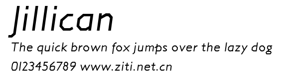 Jillican.ttf字體轉換器圖片