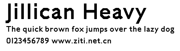 Jillican Heavy.ttf字體轉換器圖片