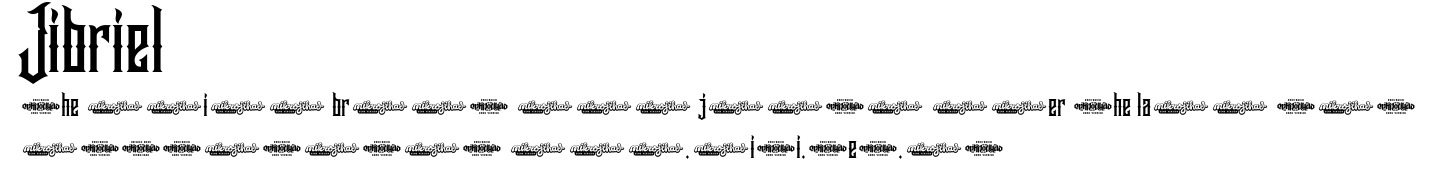 Jibriel.ttf字體轉換器圖片