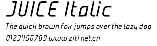 JUICE Italic.ttf字體轉換器圖片