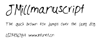 JMillmanuscript.ttf字體轉換器圖片