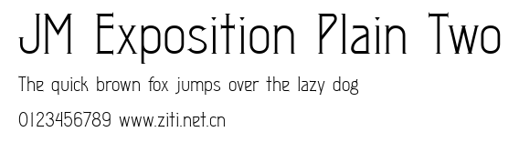 JM Exposition Plain Two.ttf字體轉換器圖片