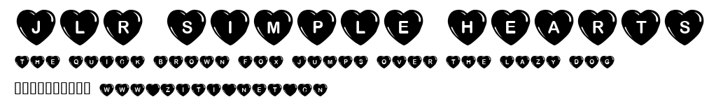JLR Simple Hearts.ttf字體轉換器圖片