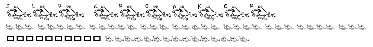 JLR Croaker.ttf字體轉換器圖片