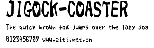 JIGOCK-COASTER.ttf字體轉換器圖片