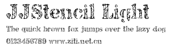 JJStencil Light.ttf