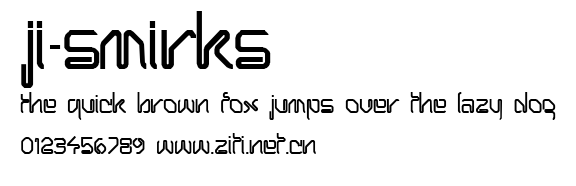 JI-Smirks.ttf字體轉換器圖片