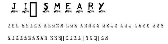 JI-Smeary.ttf字體轉換器圖片