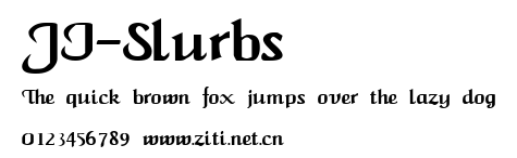 JI-Slurbs.ttf字體轉換器圖片