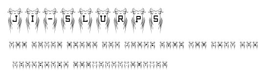JI-Slurps.ttf字體轉換器圖片