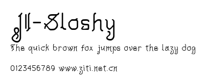 JI-Sloshy.ttf字體轉換器圖片