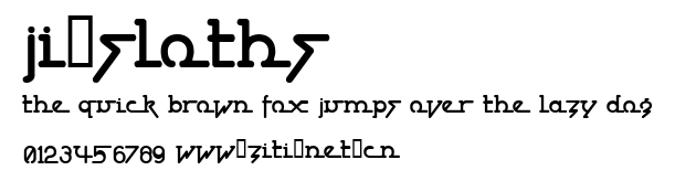 JI-Sloths.ttf字體轉換器圖片
